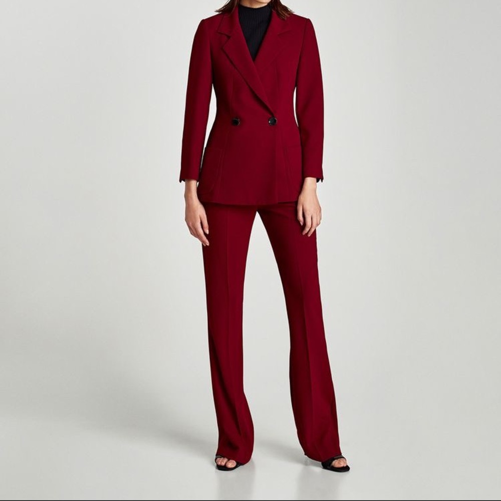 Zara pants, size XS, burgundy. NO FLAWS